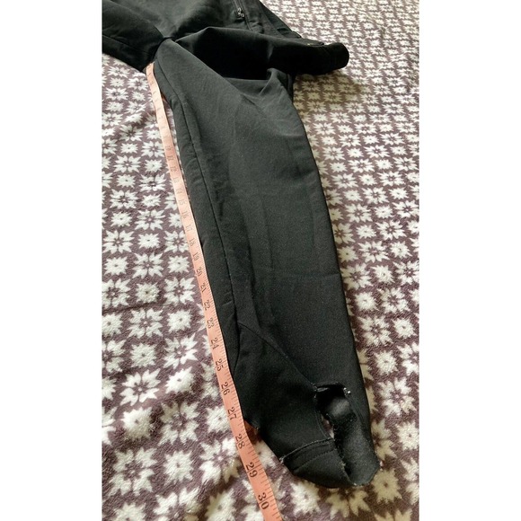 Vintage Obermeyer 80s Ski Pants Womens 12 L Black Stirrup Winter Sport Snowboard - Picture 10 of 13